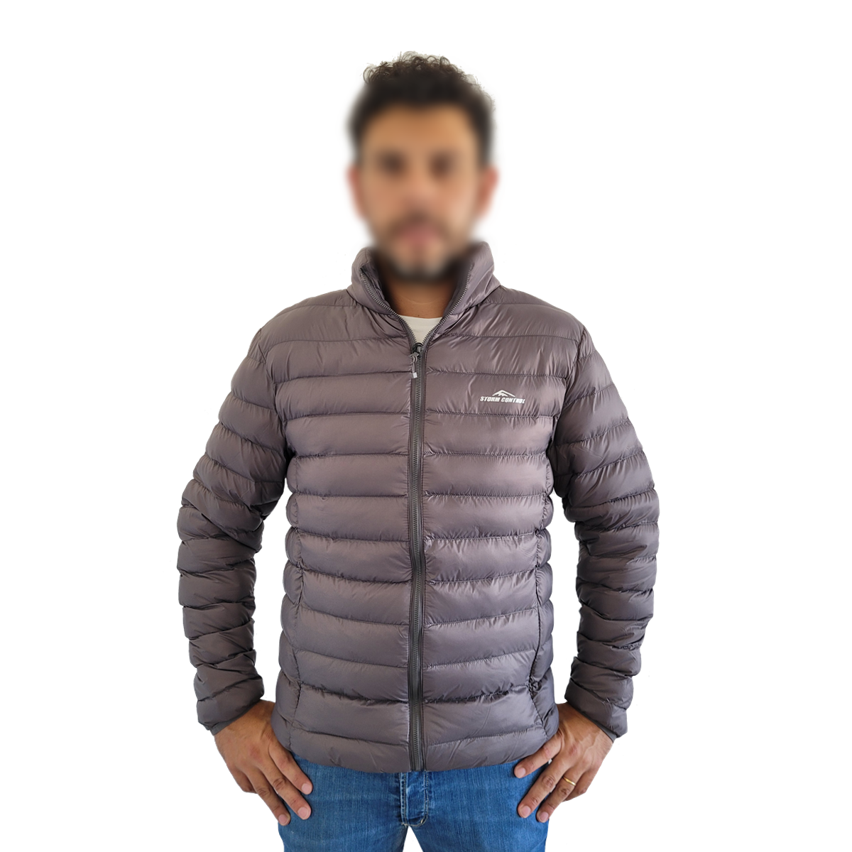 Campera Uniqlo Hombre sin Capucha Gris