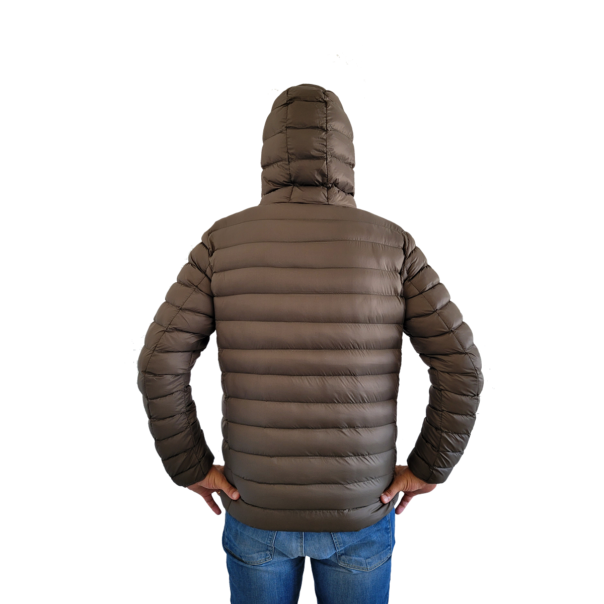 Campera Uniqlo Hombre con Capucha Verde Militar preview