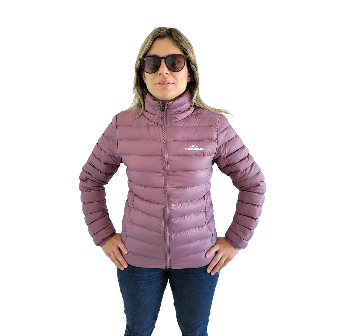 Campera Uniqlo sin Capucha Uva