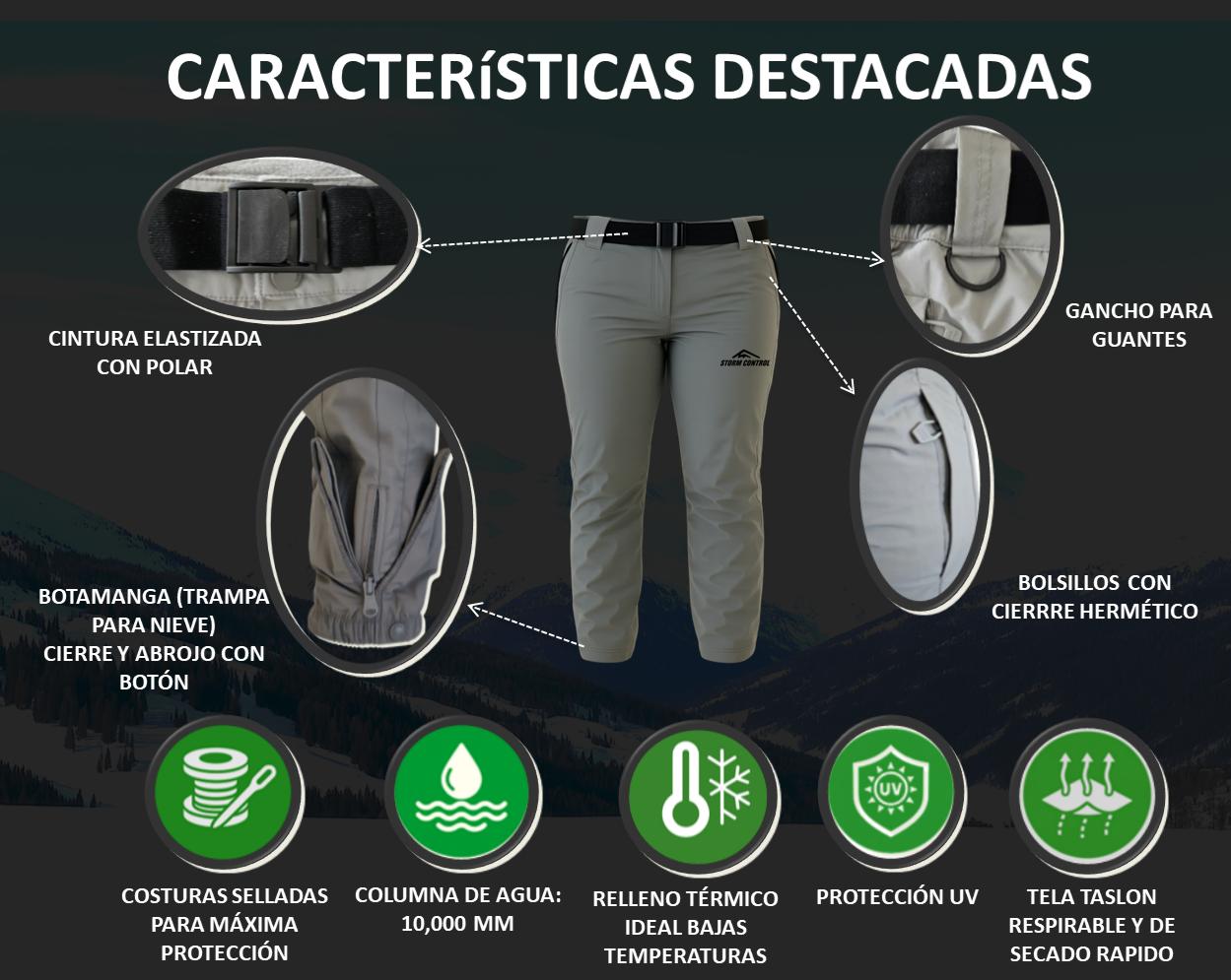 Pantalon Ski Dama Negro preview