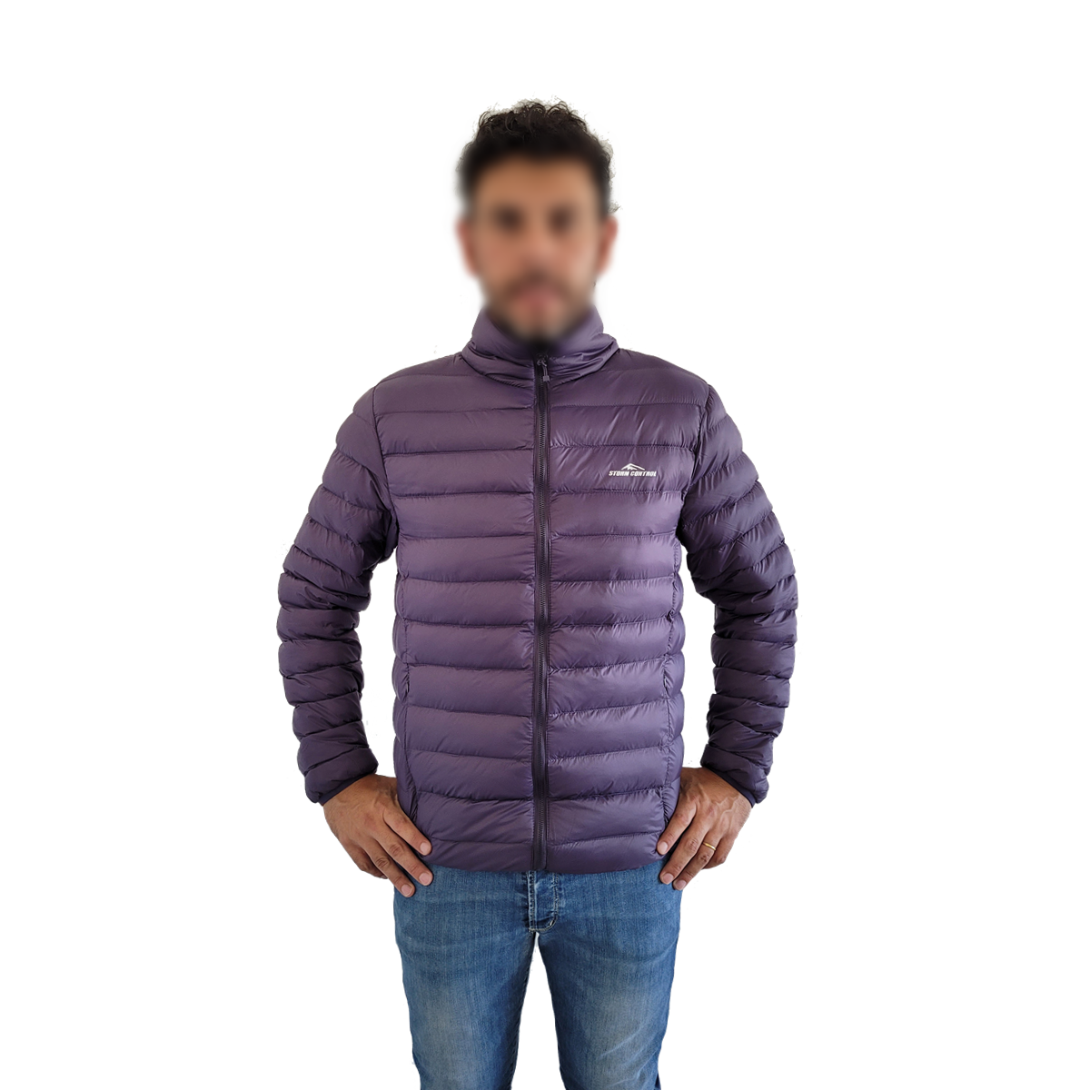 Campera Uniqlo Hombre sin Capucha Azulino